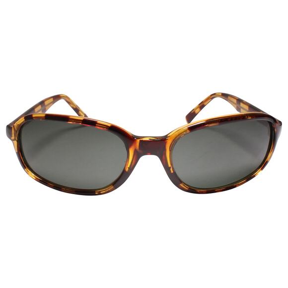 Deadstock Genuine Vintage Hip 80s 90s Mens Brown Small Rectangle Sunglasses - Picture 3 of 3